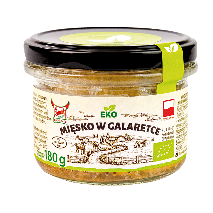 Mięsko Wieprzowe w Galaretce BIO 180 g - Smak Eko - Ekochatka