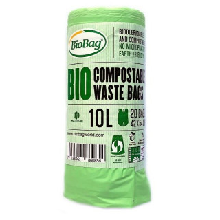 Worki Kompostowalne i Biodegradowalne na Odpady 10 l 20 szt. - BioBag 