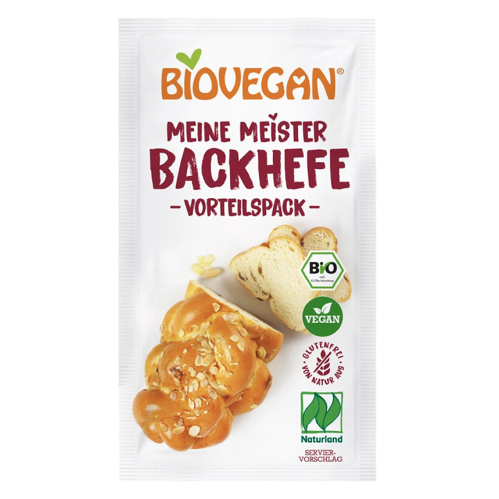 Drożdże Suszone Bezglutenowe BIO 7 g - Biovegan - Ekochatka