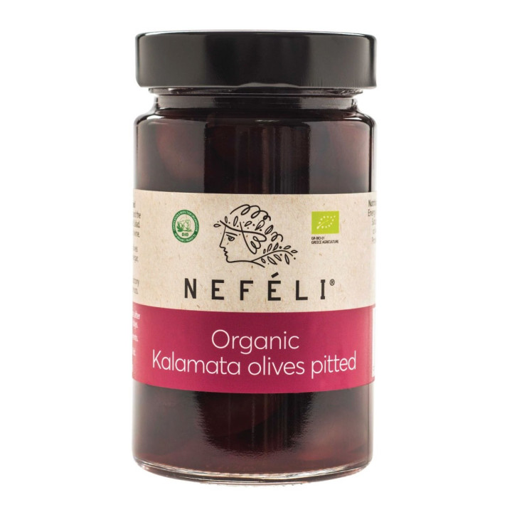 Oliwki Czarne Kalamata bez Pestek w Zalewie BIO 295 g - Nefeli - Ekoch