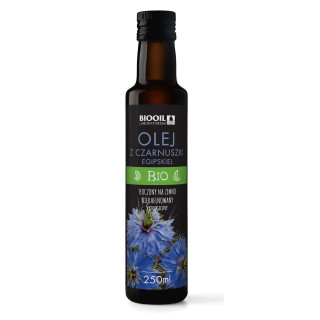 Olej z Czarnuszki Tłoczony na Zimno BIO 250 ml - Biooil - Ekochatka