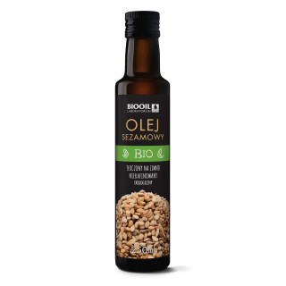 Olej Sezamowy Tłoczony na Zimno BIO 250 ml - Biooil - Ekochatka