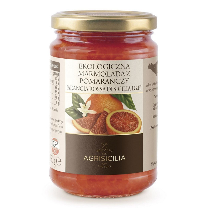 Marmolada z Czerwonych Pomarańczy BIO 360g | AGRISICILIA - Ekochatka