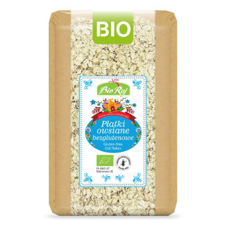 Płatki Owsiane Bezglutenowe BIO 1 kg - Bio Raj - Ekochatka