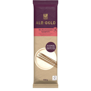 Makaron Gryczany Spaghetti Bezglutenowy BIO 500 g - Alb Gold - Ekochat