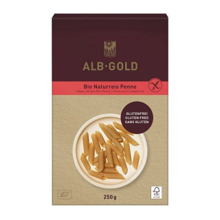 Makaron Ryżowy Razowy Penne Bezglutenowy BIO 250 g - Alb Gold - Ekocha