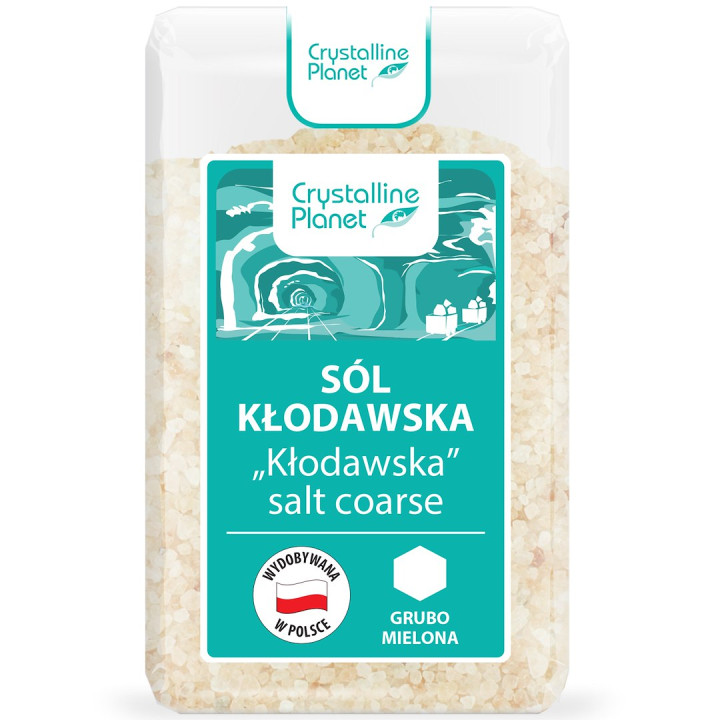 Sól Kłodawska Grubo Mielona 600 g - Crystalline Planet - Ekochatka