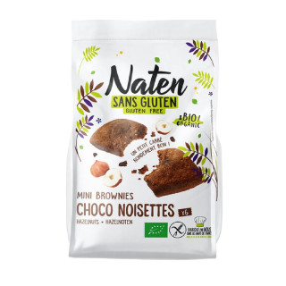 Ciastka Brownies z Czekoladą i Orzechami Laskowymi Bezglutenowe BIO 17