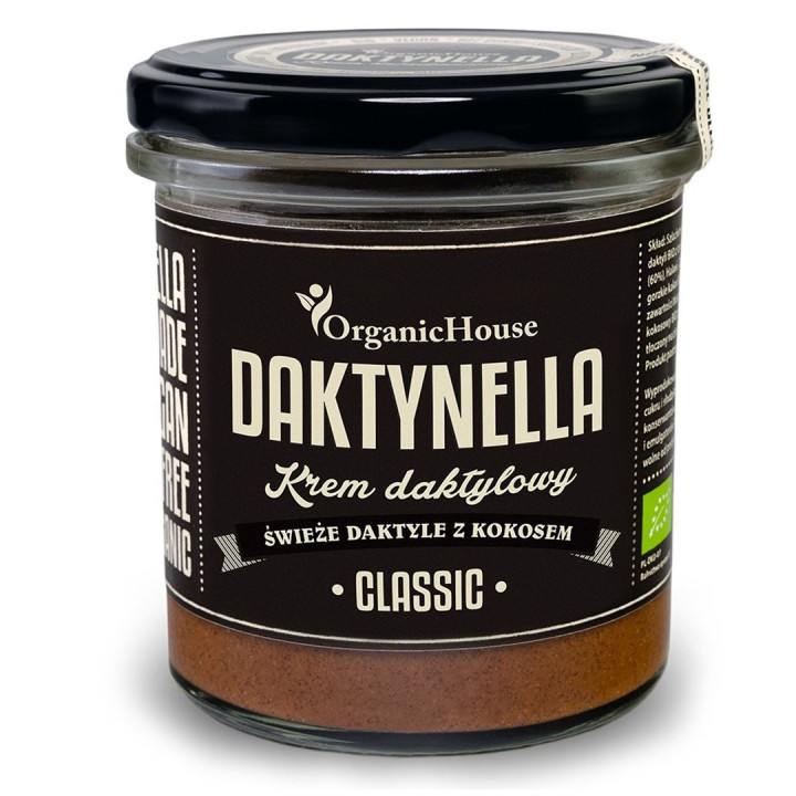 Daktynella Krem Kokosowo-Daktylowy Medjool Classic Bezglutenowy BIO 28