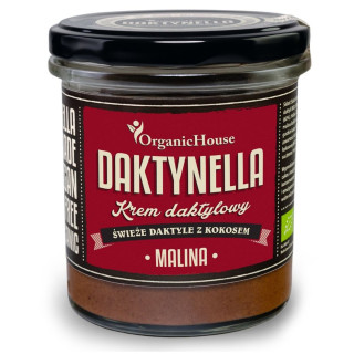 Daktynella Krem Kokosowo-Daktylowy Medjool Malinowy Bezglutenowy BIO 2