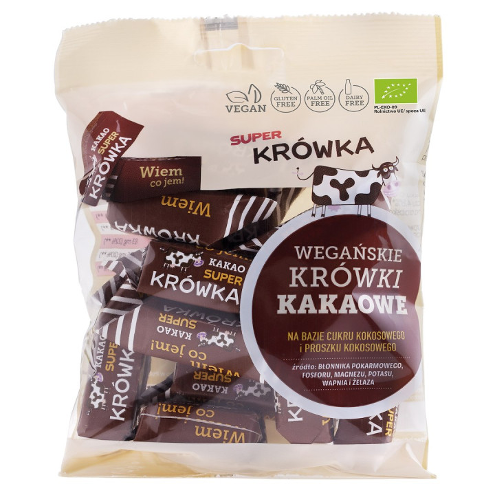 Krówki Kakaowe Bezmleczne Bezglutenowe BIO 150 g - Me Gusto - Ekochatk