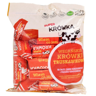 Krówki Truskawkowe Bezmleczne Bezglutenowe BIO 150 g - Me Gusto - Ekoc