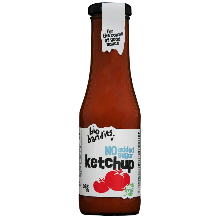 Ketchup bez Dodatku Cukrow BIO 325 ml - Bio Bandits - Ekochatka