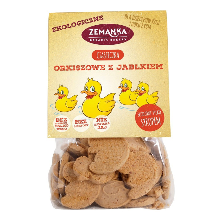 Ciastka Orkiszowe z Jablkiem BIO 100 g - Zemanka - Ekochatka