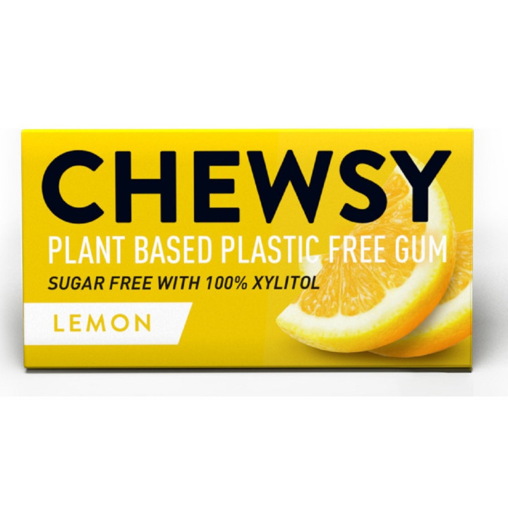 Guma do Żucia z Ksylitolem Cytrynowa 15 g - Chewsy - Ekochatka
