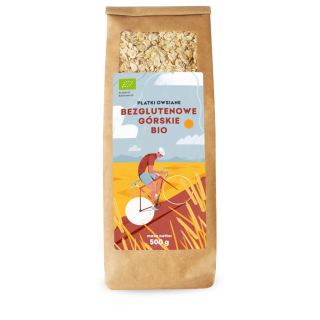 Płatki Owsiane Górskie Bezglutenowe BIO 500 g - Pięć Przemian - Ekocha