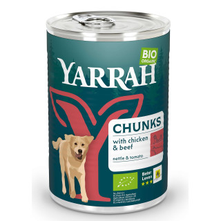 Karma Mokra dla Psa z Wołowiną BIO 405 g - Yarrah - Ekochatka