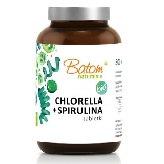 Chlorella + Spirulina BIO 240 tabletek - Batom - Ekochatka