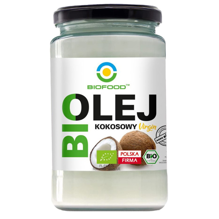 Olej Kokosowy Nierafinowany Virgin BIO 670 ml - Biofood - Ekochatka