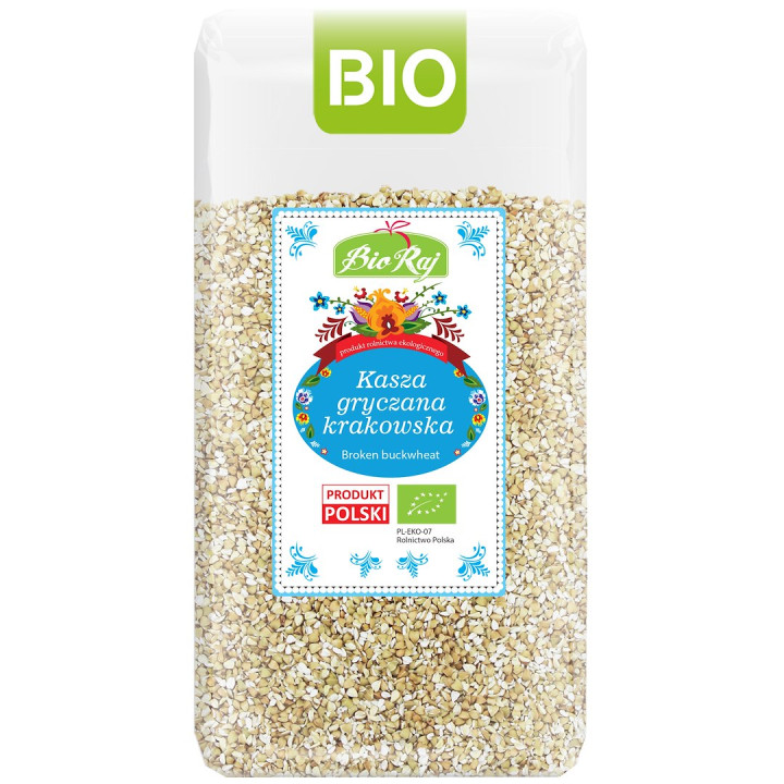 Kasza Gryczana Krakowska Niepalona BIO 500 g - Bio Raj - Ekochatka