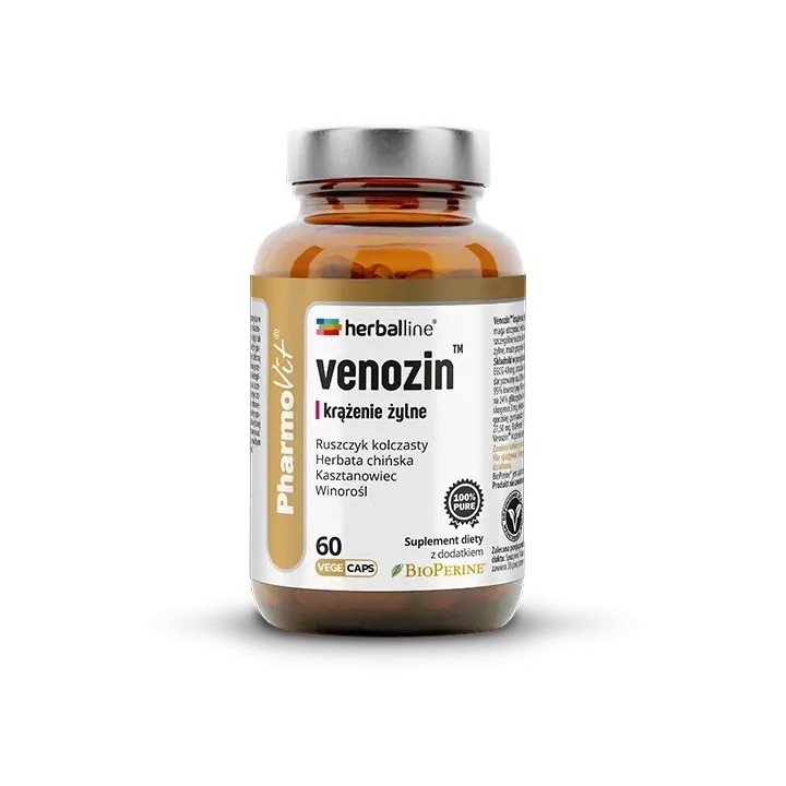 Venozin na Krążenie Żylne z Diosminą i Kasztanowcem Bezglutenowe 60 Ka