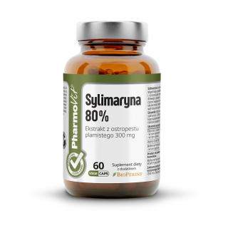 Sylimaryna 240 mg z Ostropestu Plamistego Bezglutenowa 60 Kapsułek - P