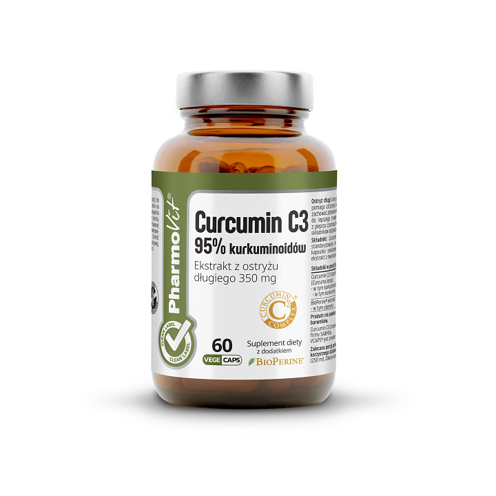 Kurkumina C3 Complex 350 mg Bezglutenowa 60 Kapsułek - Pharmovit - Eko