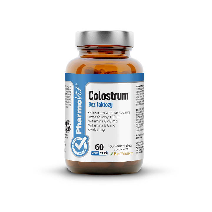 Colostrum Bovinum Bezglutenowe 60 Kapsułek - Pharmovit - Ekochatka