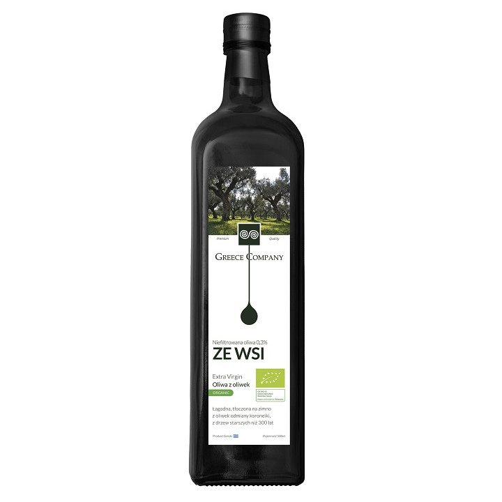 Oliwa z Oliwek Extra Virgin Niefiltrowana BIO 500 ml - Greece Company 