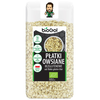 Płatki Owsiane Bezglutenowe BIO 300 g - Biogol - Ekochatka