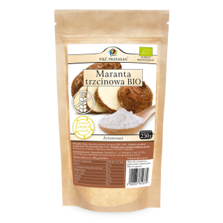 Mąka z Maranty Trzcinowej Bezglutenowa BIO 250 g - Pięć Przemian - Eko