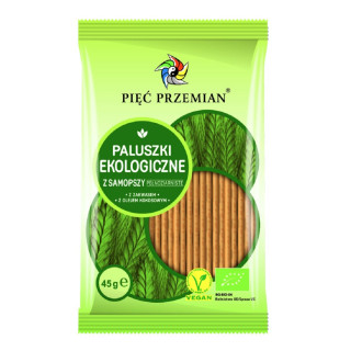 Paluszki z Samopszy Pełnoziarniste BIO 45 g - Pięć Przemian - Ekochatk
