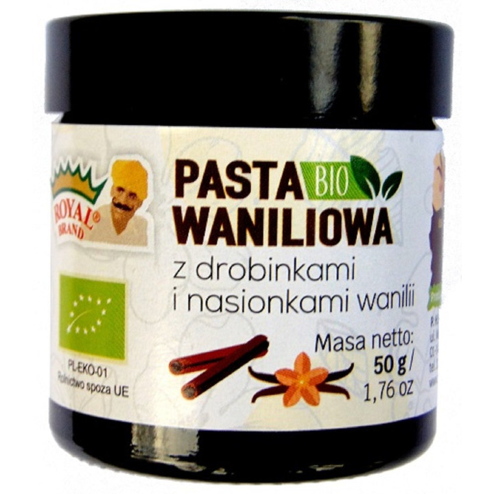 Pasta Waniliowa BIO 50 g - Royal Brand - Ekochatka
