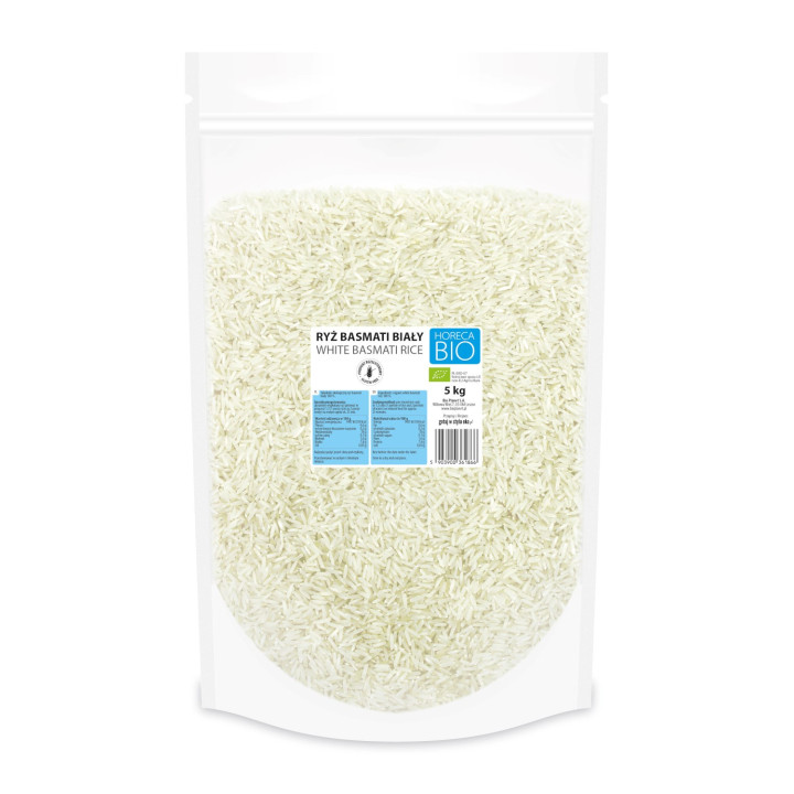 Ryż Basmati Biały Bezglutenowy BIO 5 kg - Bio Planet Horeca - Ekochatk