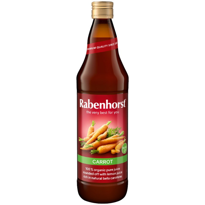 Sok z Marchwi NFC BIO 750 ml Wegański Bez Cukru - Rabenhorst - Ekochat