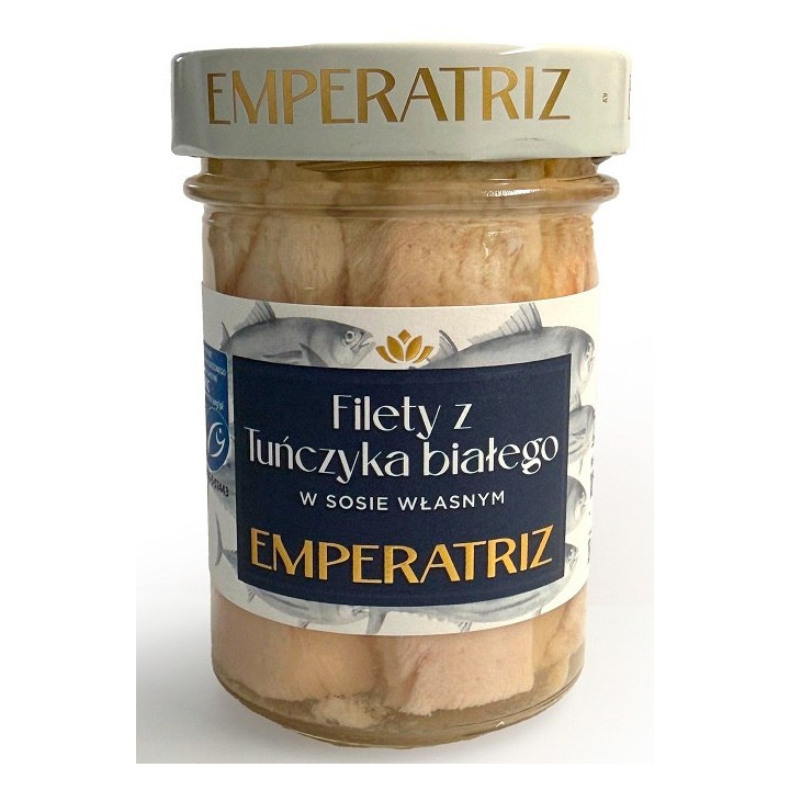 Tunczyk Bialy Filety w Sosie Wlasnym MSC 185 g - Emperatriz - Ekochatk