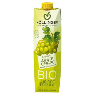 Sok z Białych Winogron Tłoczony NFC BIO 1 l - Hollinger - Ekochatka