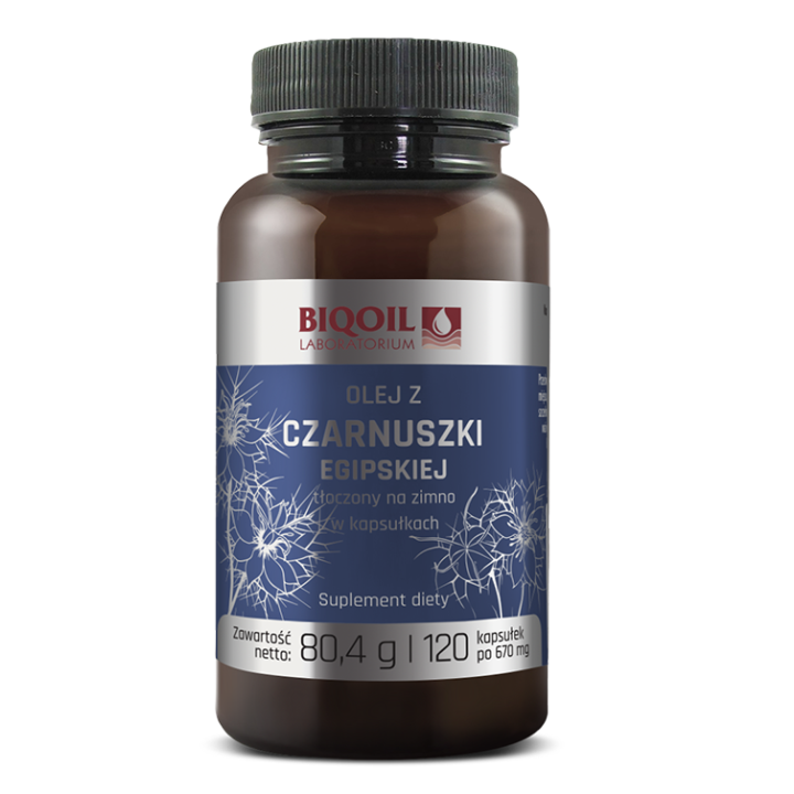 Olej z Czarnuszki w Kapsułkach 500 mg 120 szt. - Biooil - Ekochatka