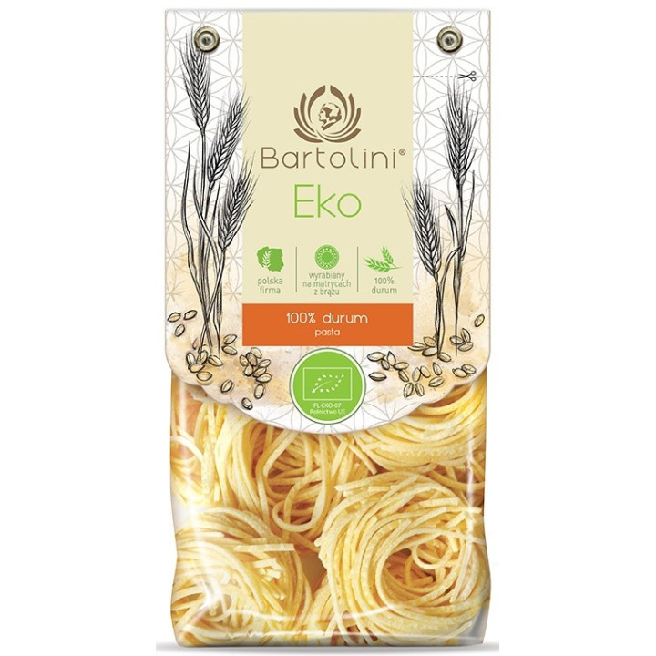 Makaron Semolinowy Spaghetti Alla Chitarra BIO 250 g - Bartolini - Eko