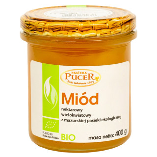 Miód Wielokwiatowy Nektarowy BIO 400 g - Pasieka Pucer - Ekochatka