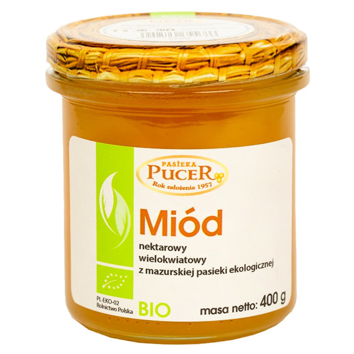 Miód Wielokwiatowy Nektarowy BIO 400 g - Pasieka Pucer - Ekochatka