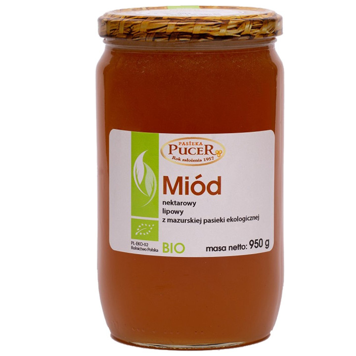Miód Lipowy Nektarowy BIO 950 g - Pasieka Pucer - Ekochatka