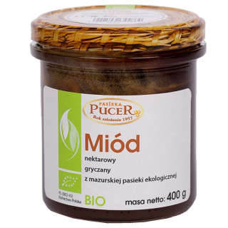 Miod Gryczany BIO 400 g - Pasieka Pucer - Ekochatka