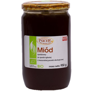 Miod Spadziowy ze Spadzi Iglastej BIO 950 g - Pasieka Pucer - Ekochatk