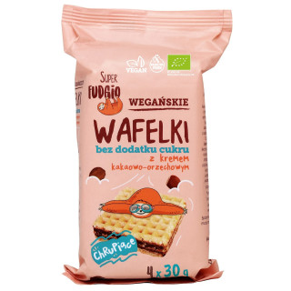 Wafelki z Kremem Kakaowo-Orzechowym bez Dodatku Cukrów BIO 120 g - Me 