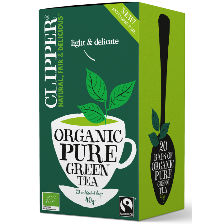 Herbata Zielona Fair Trade BIO 40 g 20 Torebek - Clipper - Ekochatka