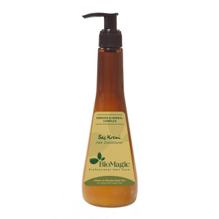 Odżywka do Włosów Słabych i Łamliwych z Keratyną 300 ml - Biomagic - E