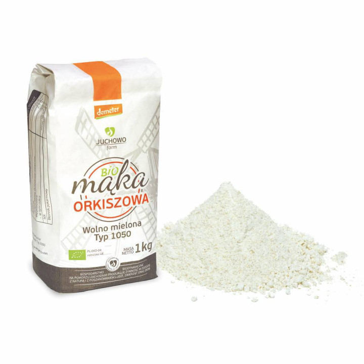 Mąka Orkiszowa Typ 1050 Demeter BIO 1 kg - Juchowo - Ekochatka