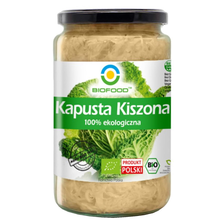 Kapusta Kiszona Bezglutenowa BIO 500 g - Bio Food - Ekochatka