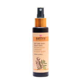 Wcierka do Skory Glowy Blask i Miekkosc Henna i Amla 100 ml - Sattva -